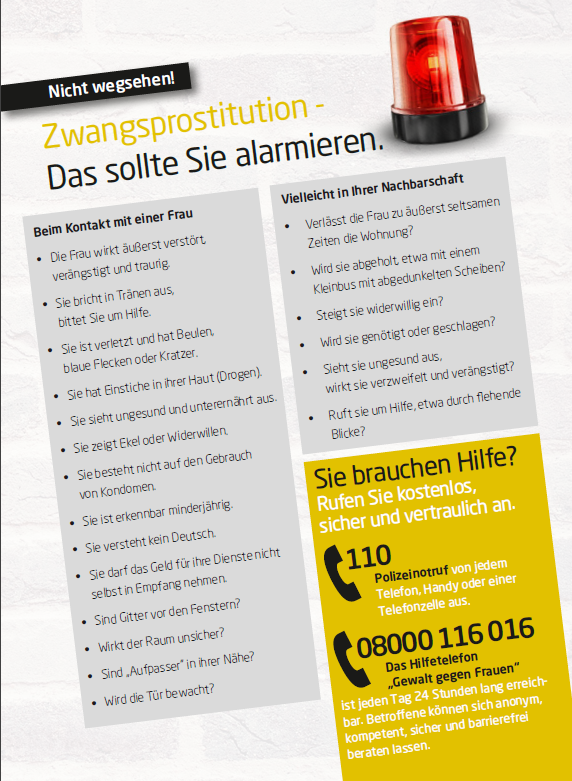 Menschenhandel erkennen 
