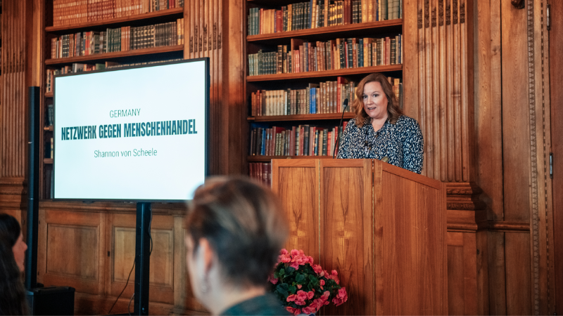 Shannon beim Child10 Summit Rede